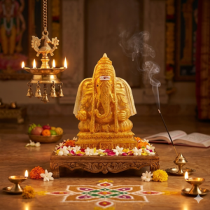 Alternative view of Ganesh Statue  for Home Decor | Black Epoxy Resin Idol with UV Resistant – Strength, Positivity, Success, Protection | 14 cm (Black, 14X8.5X4 CM)